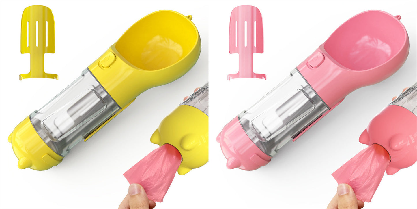 Portable Pet Outdoor Travel 3 In 1 Dog Water Bottle