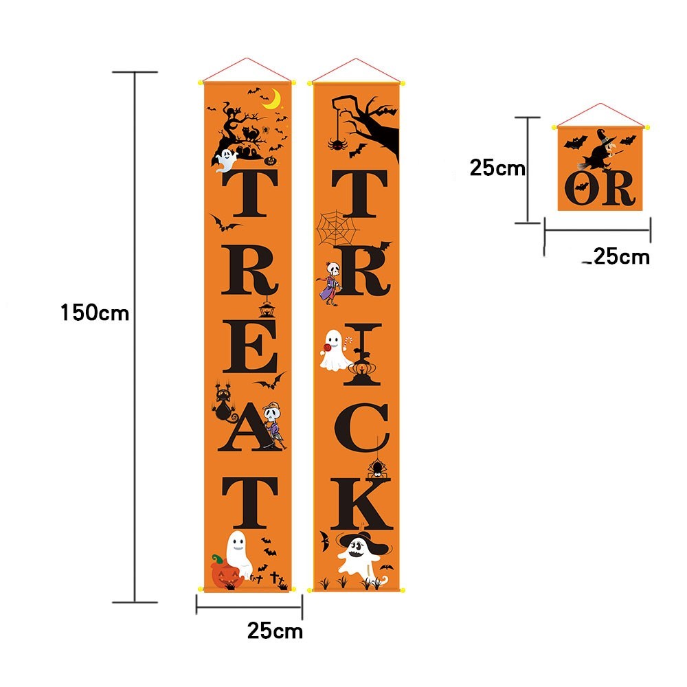Halloween decoration outdoor banner for doors
