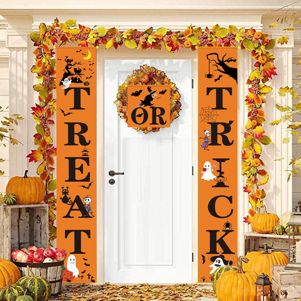 Halloween decoration outdoor banner for doors