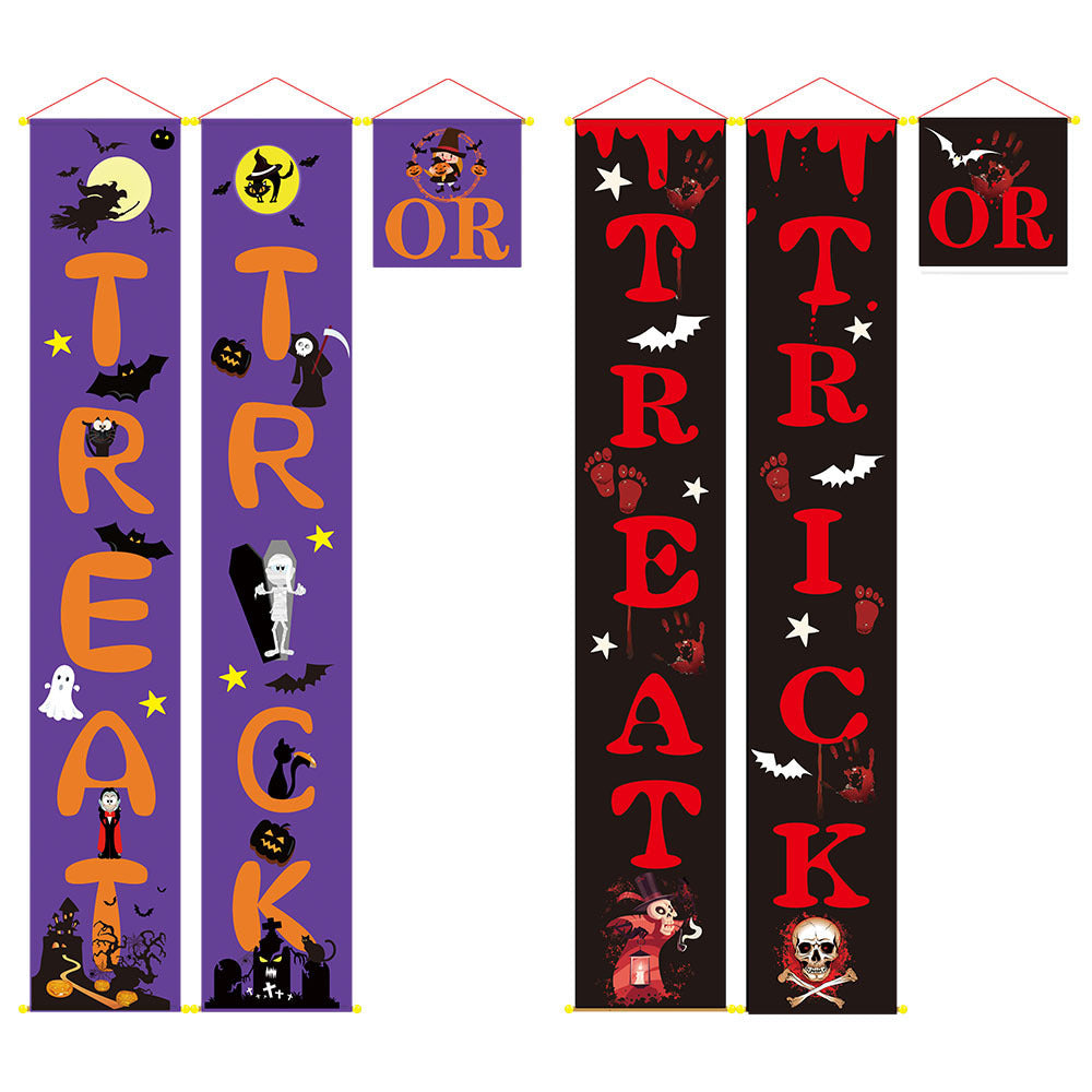 Halloween decoration outdoor banner for doors