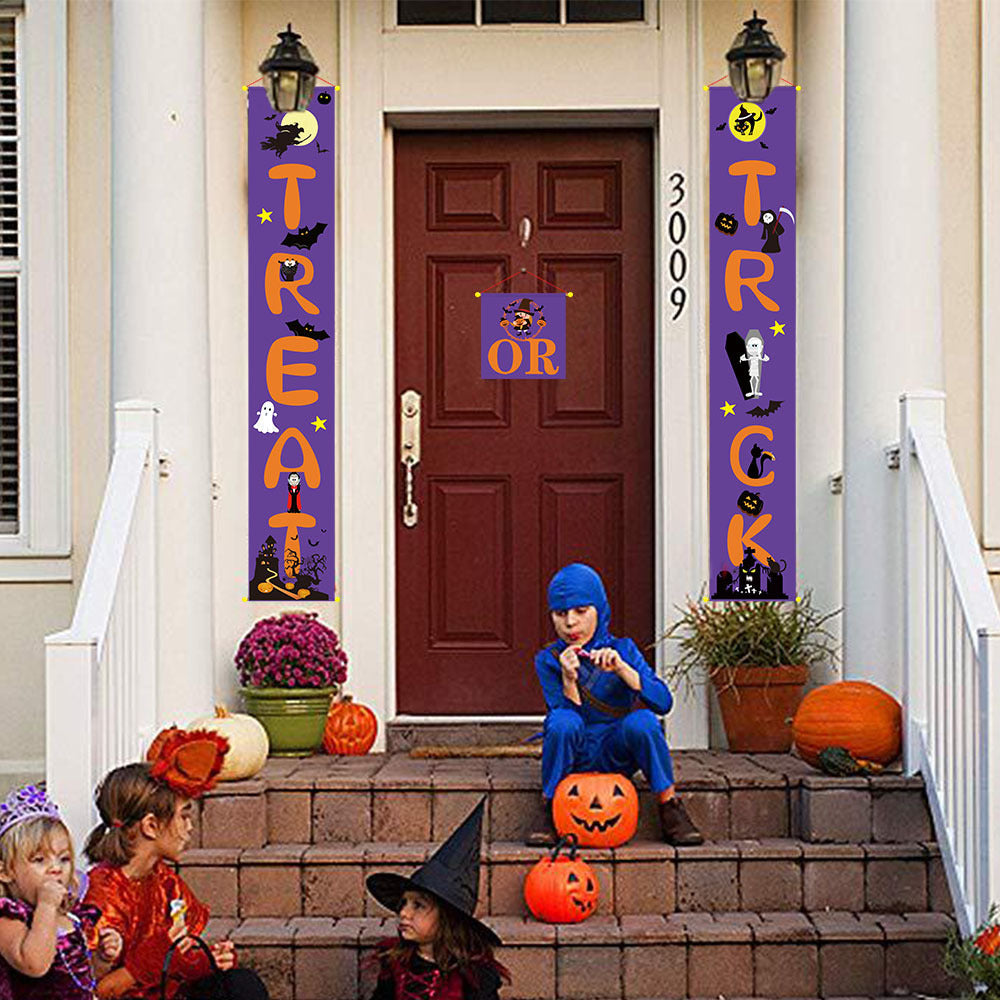 Halloween decoration outdoor banner for doors