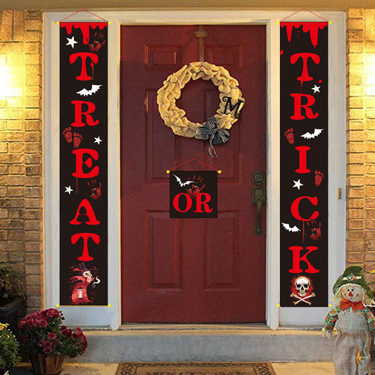 Halloween decoration outdoor banner for doors
