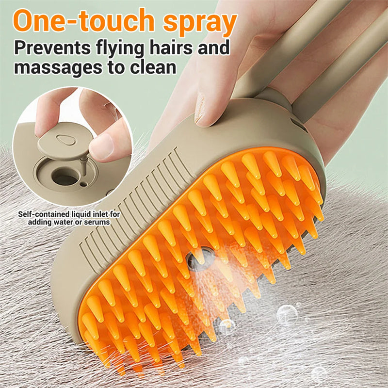 Cat & dog Steam Brush 3 In 1 Electric Spray