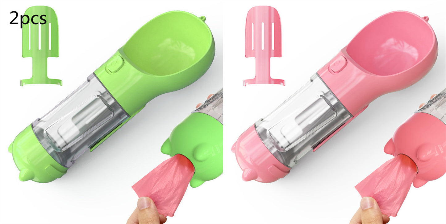 Portable Pet Outdoor Travel 3 In 1 Dog Water Bottle