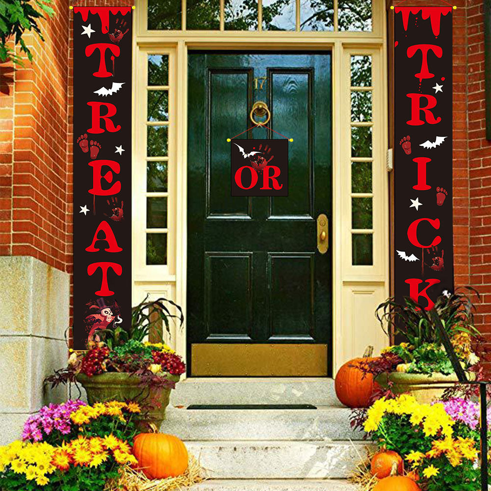 Halloween decoration outdoor banner for doors