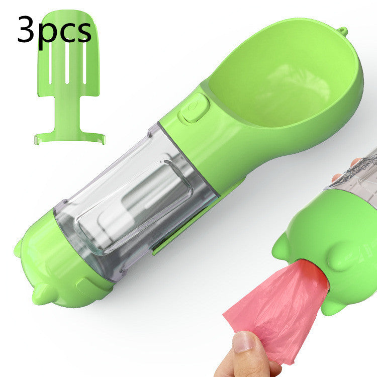 Portable Pet Outdoor Travel 3 In 1 Dog Water Bottle