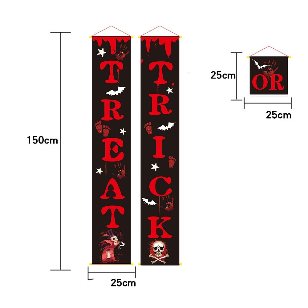 Halloween decoration outdoor banner for doors