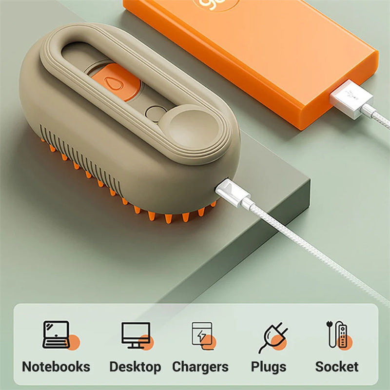 Cat & dog Steam Brush 3 In 1 Electric Spray