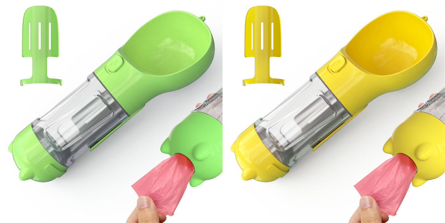 Portable Pet Outdoor Travel 3 In 1 Dog Water Bottle