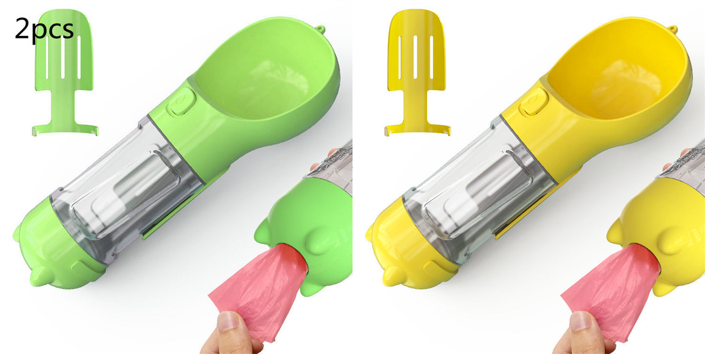 Portable Pet Outdoor Travel 3 In 1 Dog Water Bottle