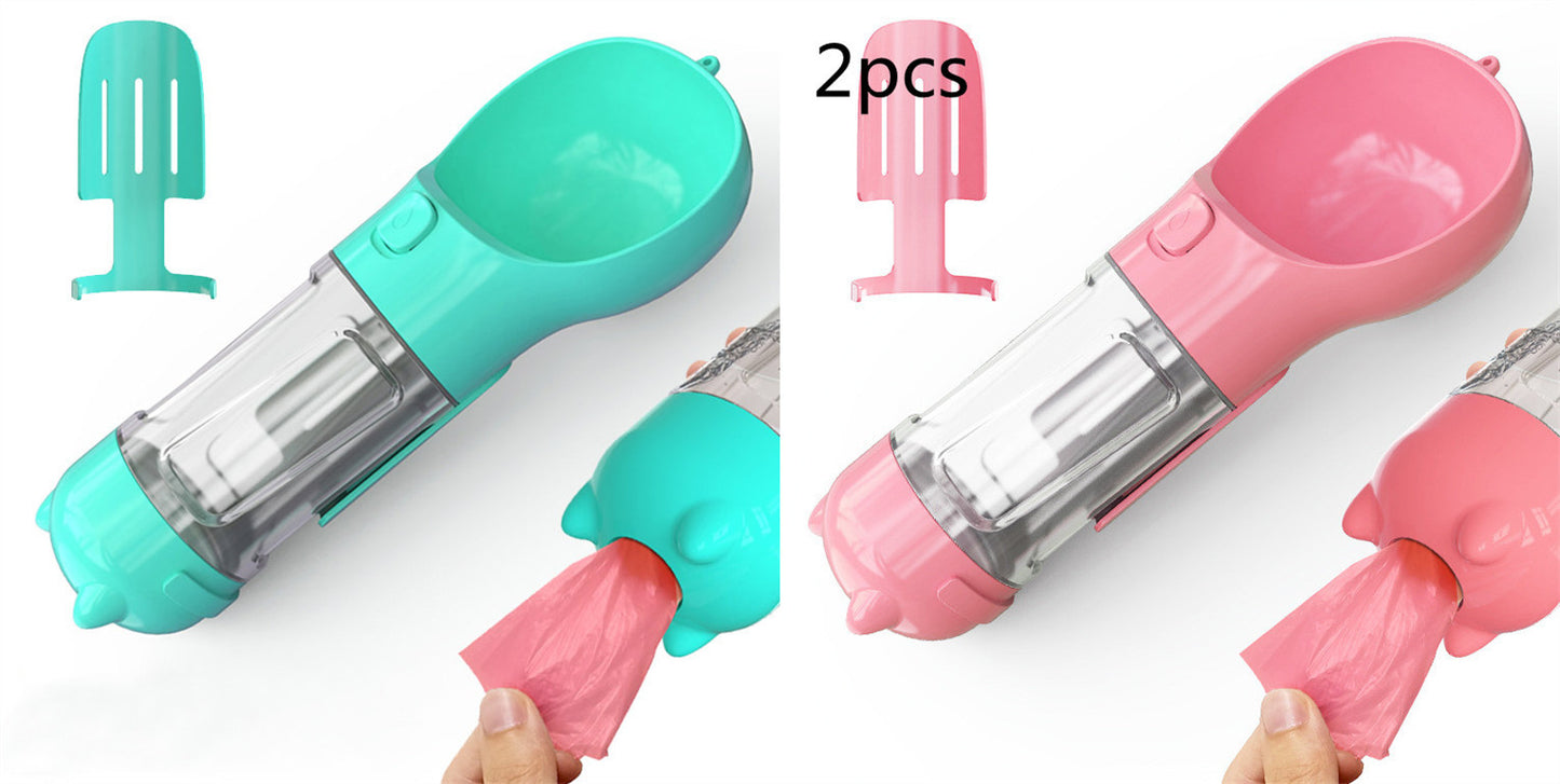 Portable Pet Outdoor Travel 3 In 1 Dog Water Bottle