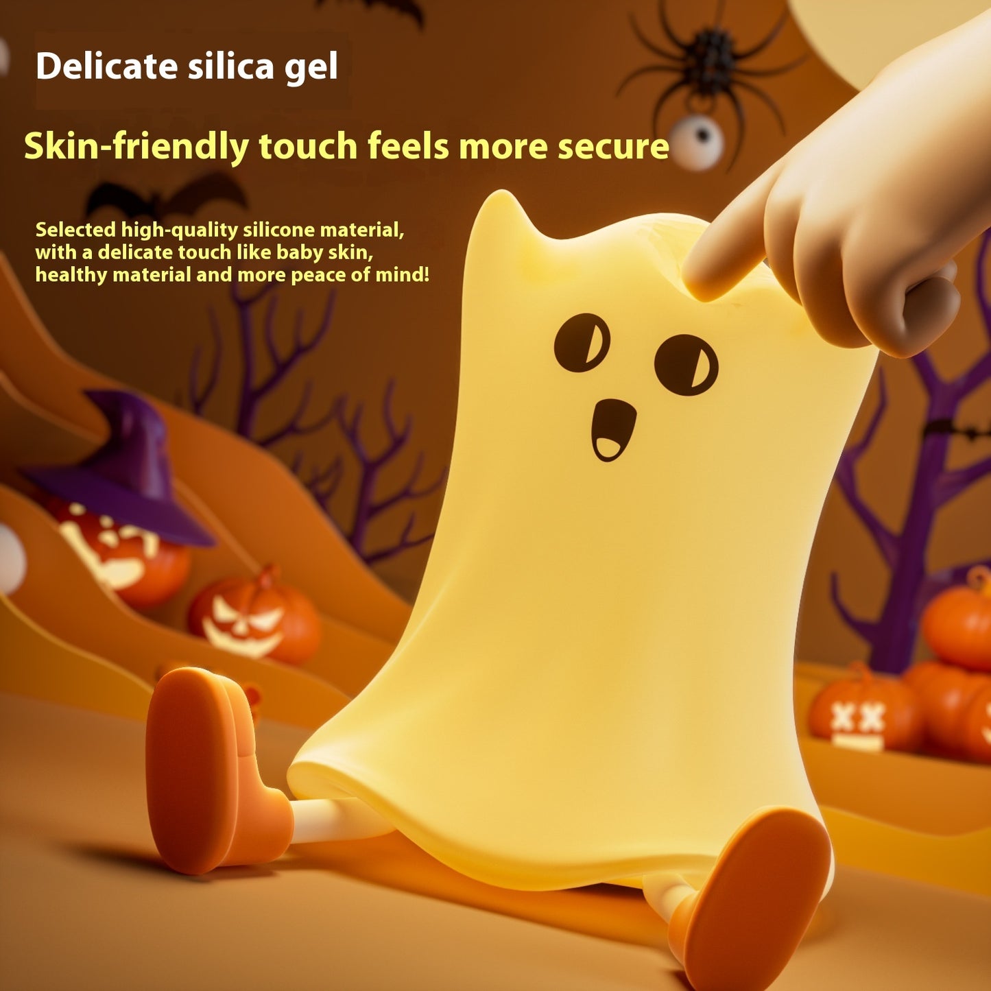Ghost Bedside Lamp With Touch Control