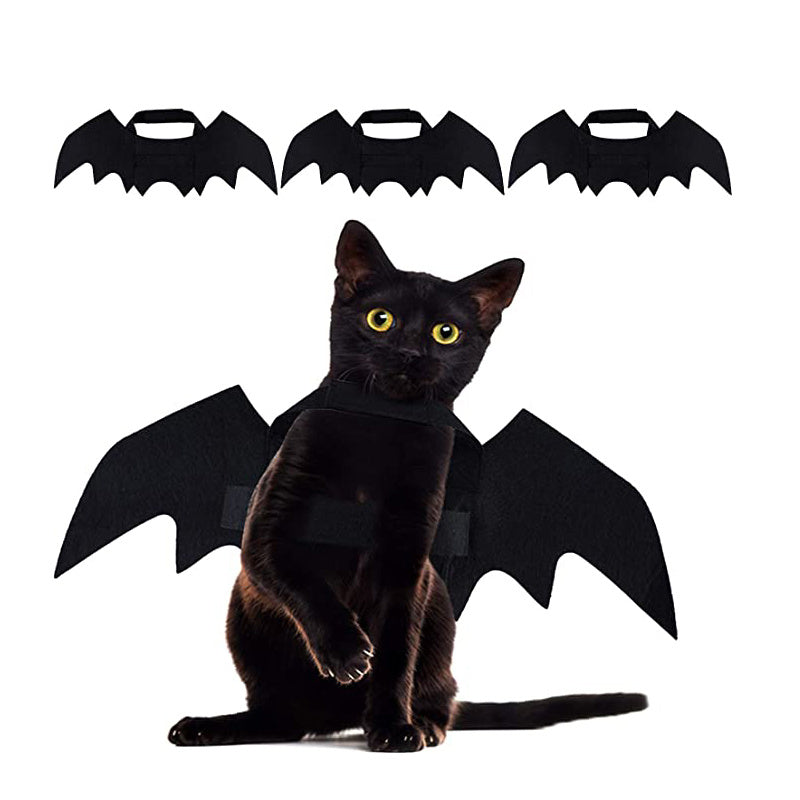 Creative Halloween Accessories for Pets (Cat Small Dogs) Bat Wings Halloween