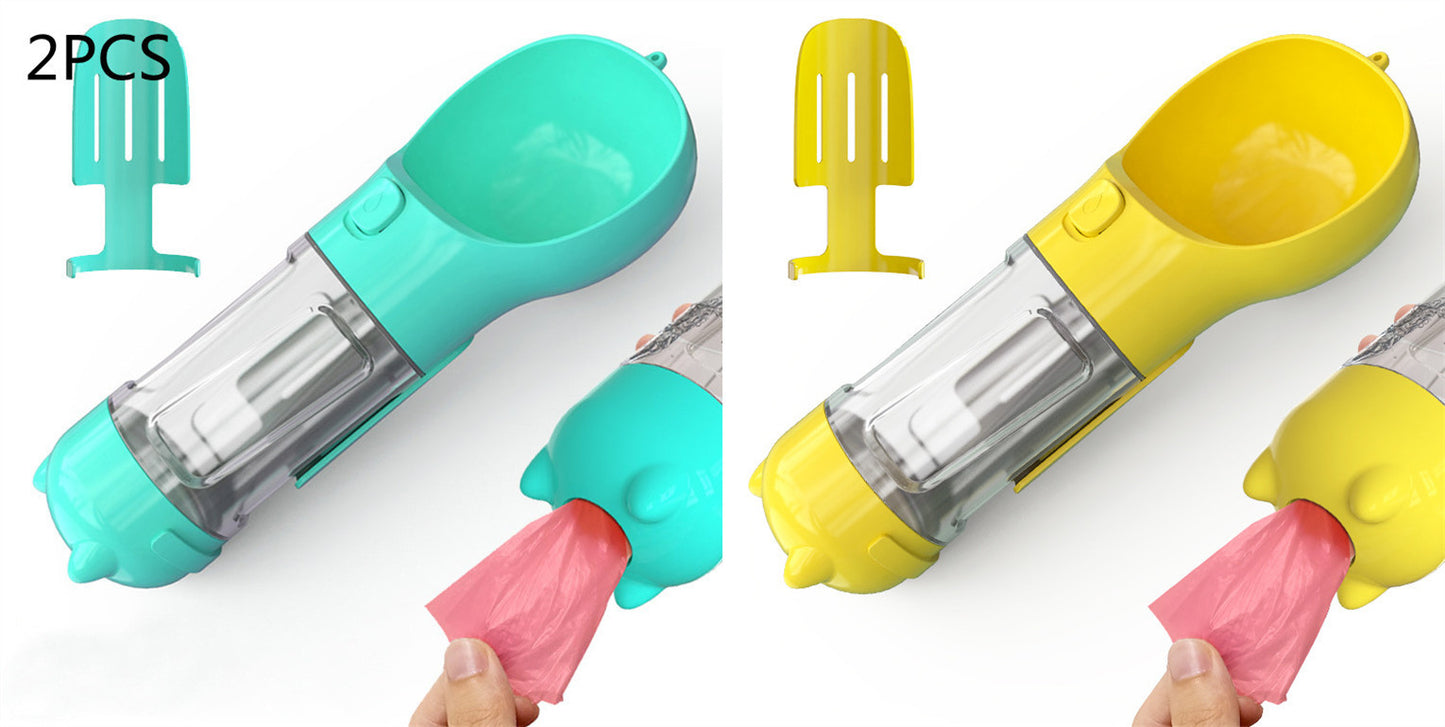 Portable Pet Outdoor Travel 3 In 1 Dog Water Bottle