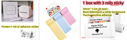 Mini bärbar etikettskrivare