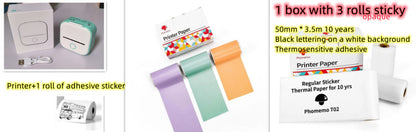 Mini bärbar etikettskrivare