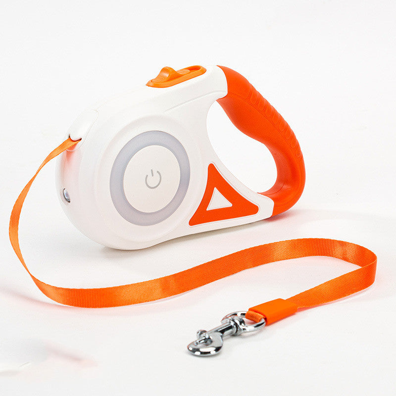 Retractable Dog Leash  And Dog Collar Spotlight