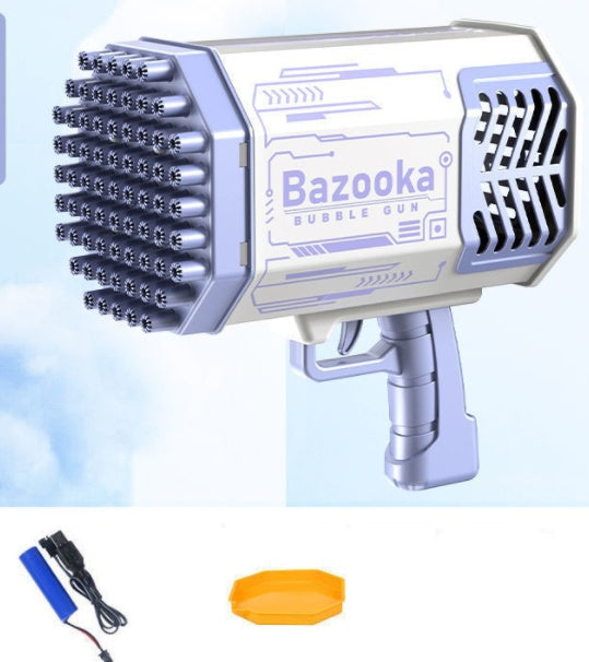 Bubble Gun Rocket  Automatic Blower With Light Toys For Kids
