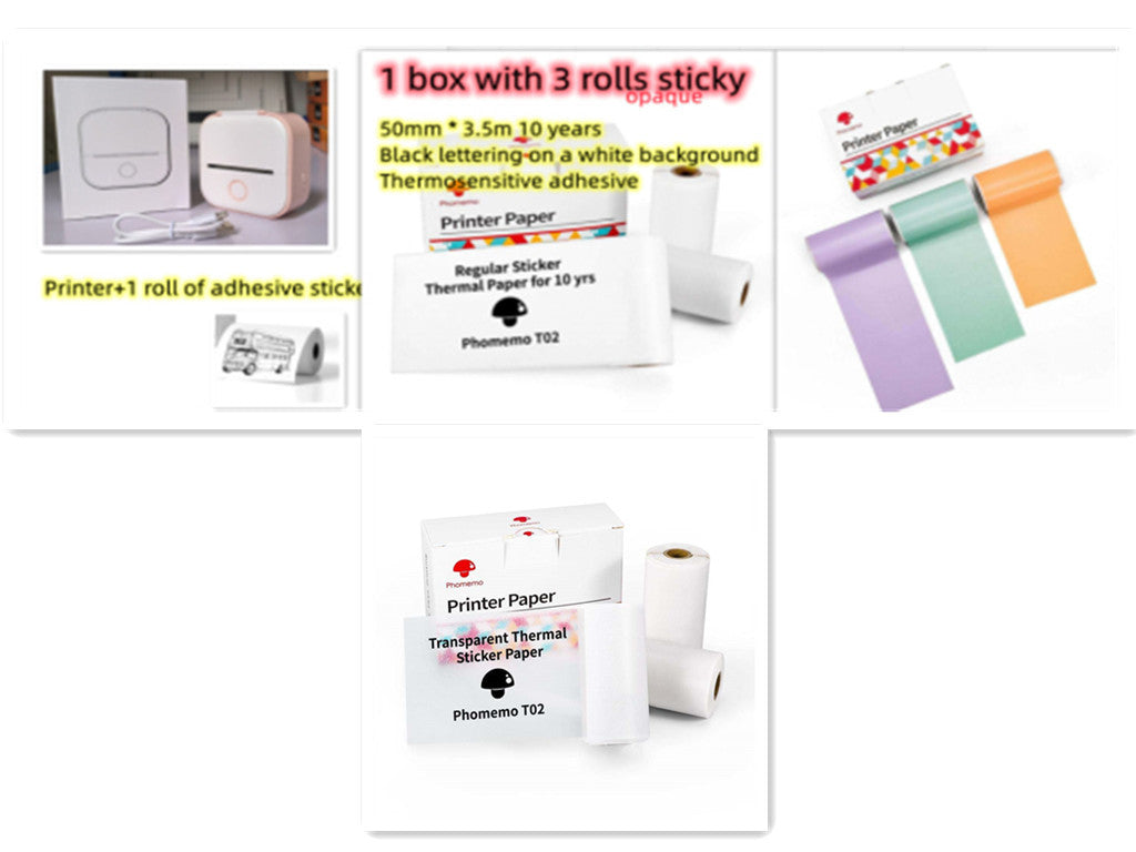 Mini Portable Thermal Label Printer