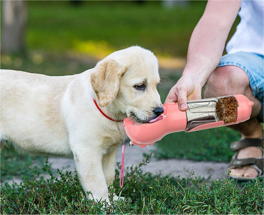 Portable Pet Outdoor Travel 3 In 1 Dog Water Bottle