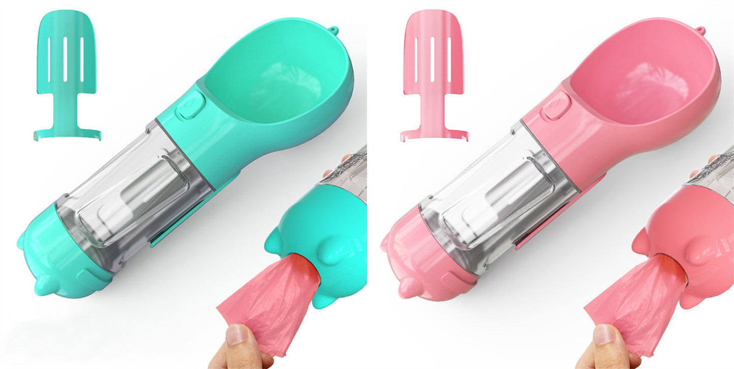 Portable Pet Outdoor Travel 3 In 1 Dog Water Bottle