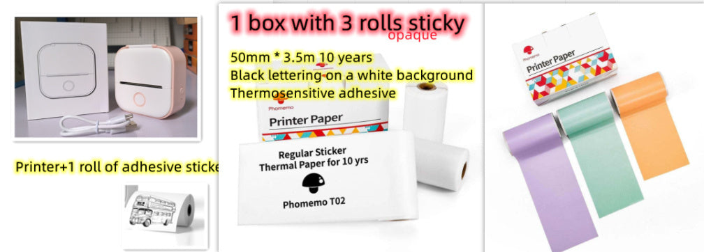 Mini Portable Thermal Label Printer