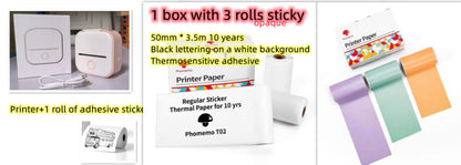 Mini bärbar etikettskrivare