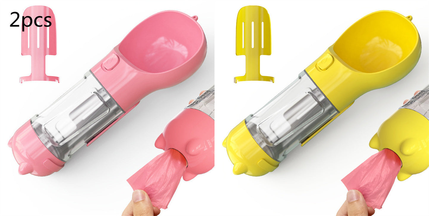 Portable Pet Outdoor Travel 3 In 1 Dog Water Bottle