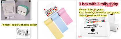 Mini bärbar etikettskrivare