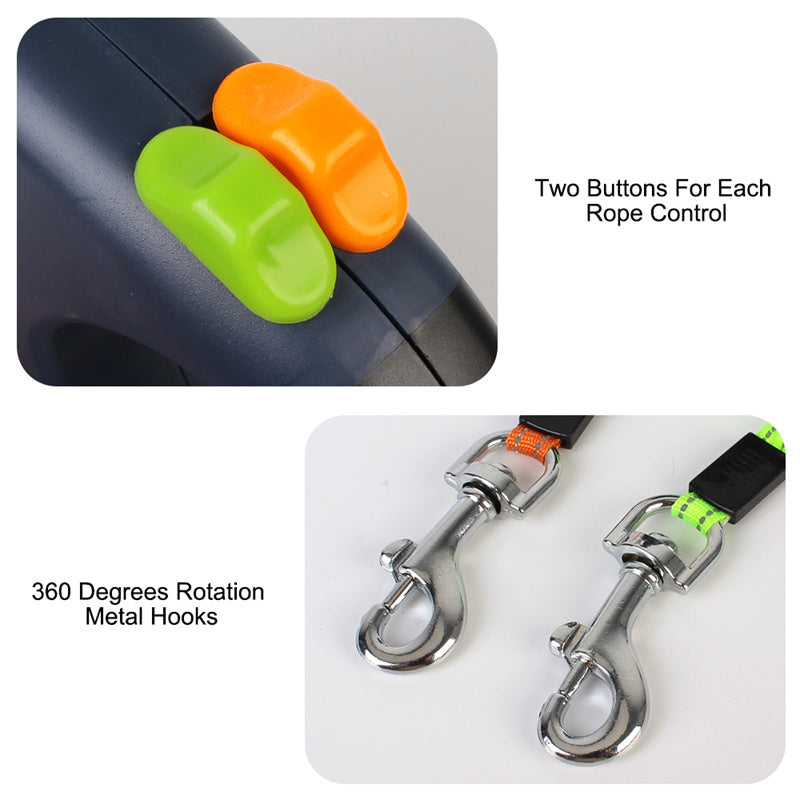 Retractable Dog Leash For two dogs