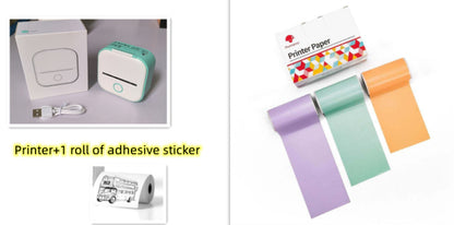 Mini bärbar etikettskrivare