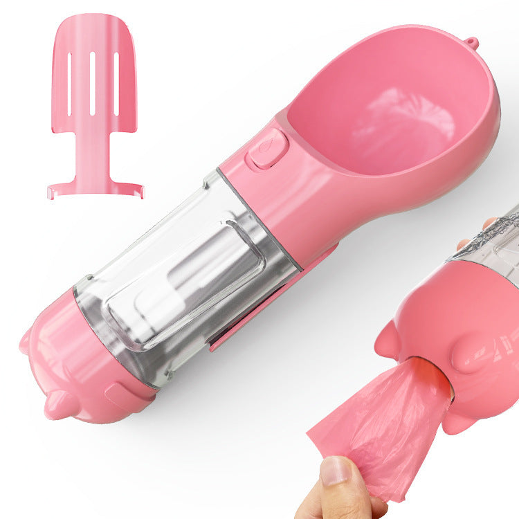 Portable Pet Outdoor Travel 3 In 1 Dog Water Bottle