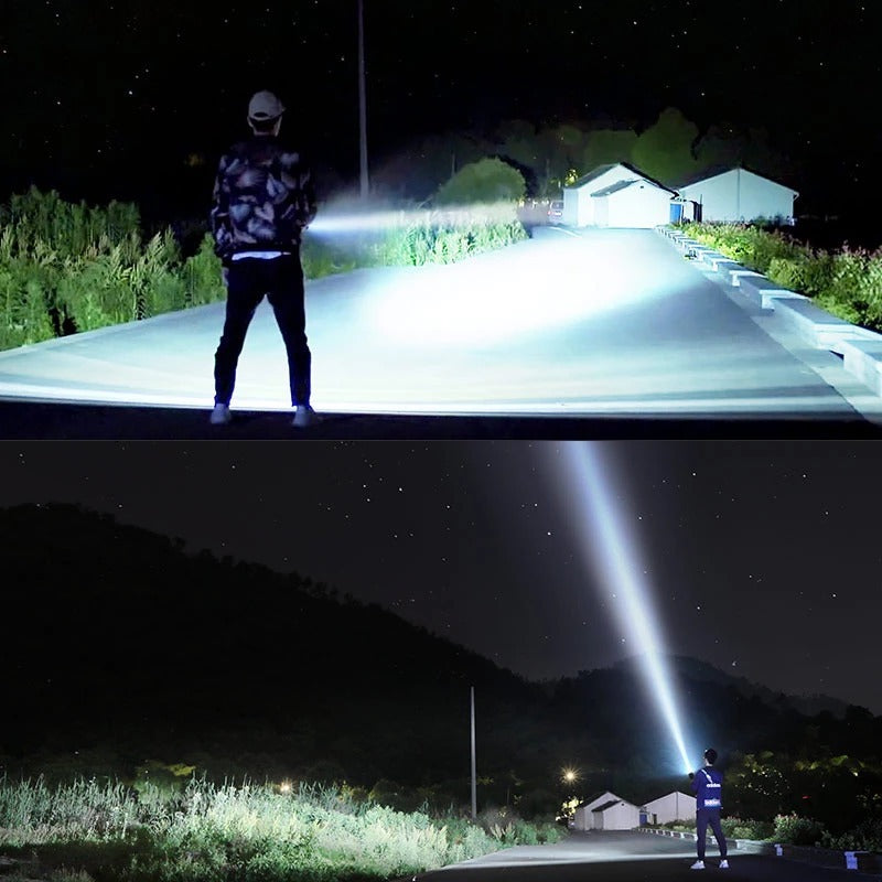 Strong Flashlight Rechargeable Super Bright Xenon Lamp