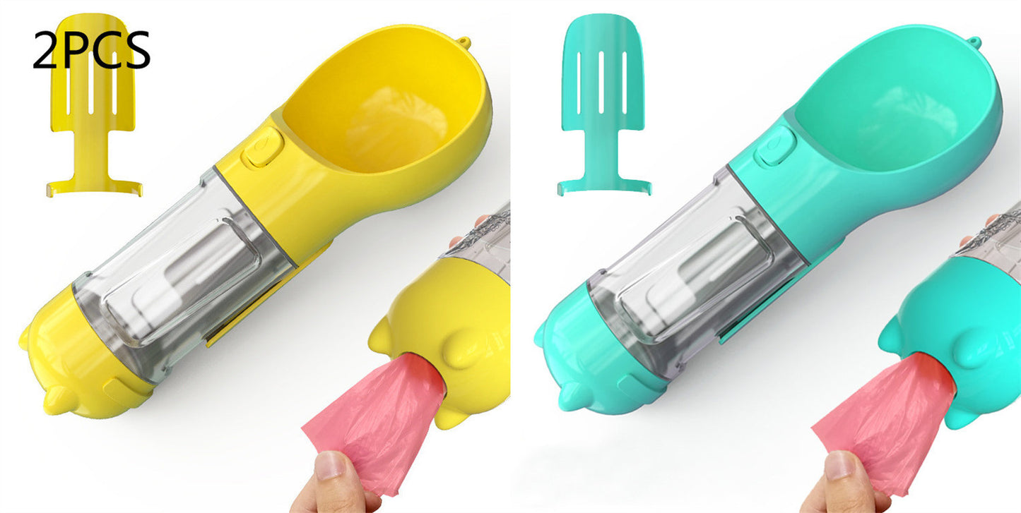 Portable Pet Outdoor Travel 3 In 1 Dog Water Bottle
