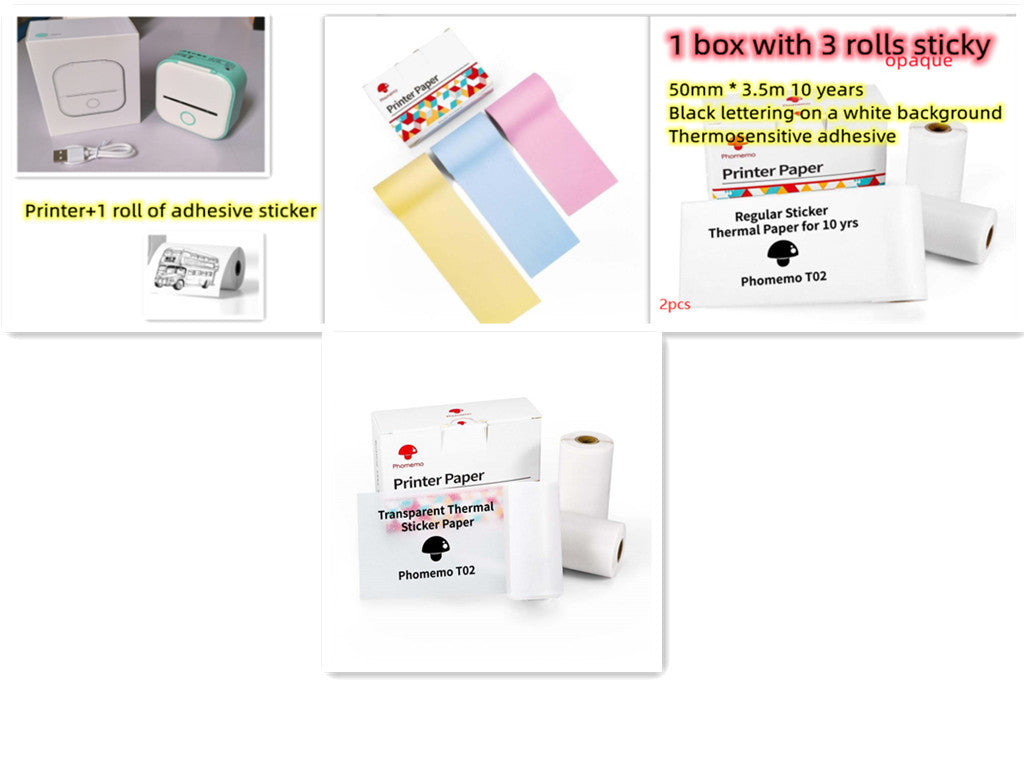 Mini Portable Thermal Label Printer
