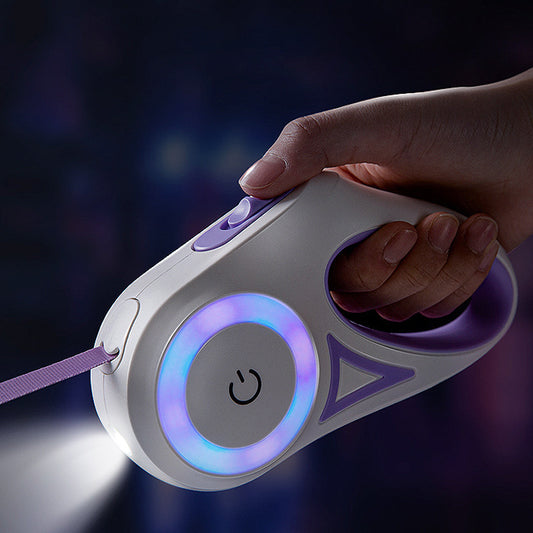Retractable Dog Leash  And Dog Collar Spotlight