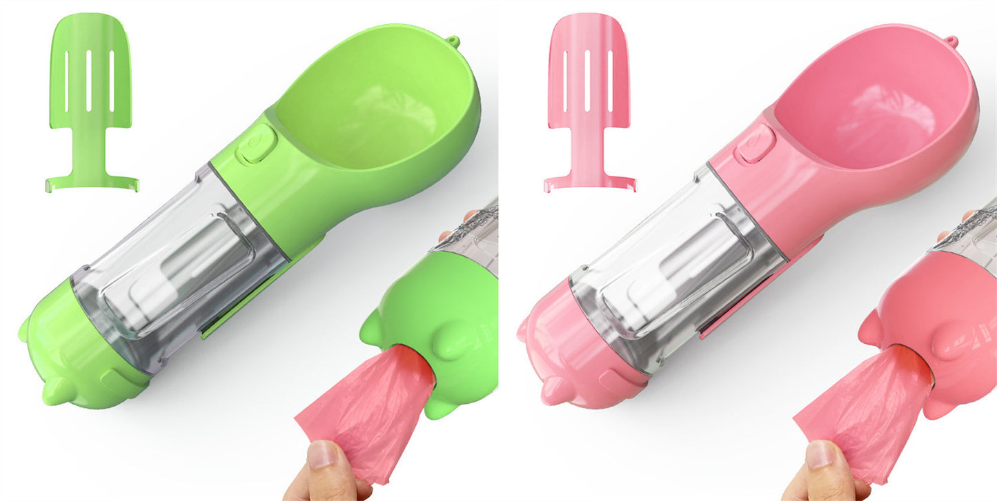 Portable Pet Outdoor Travel 3 In 1 Dog Water Bottle