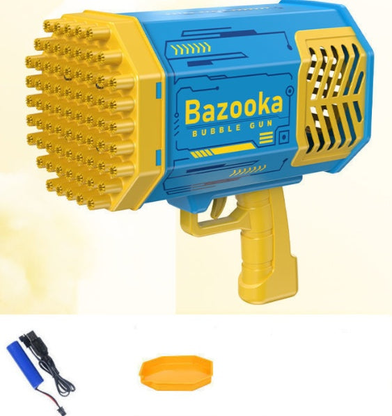 Bubble Gun Rocket  Automatic Blower With Light Toys For Kids
