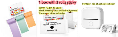 Mini bärbar etikettskrivare