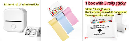 Mini bärbar etikettskrivare