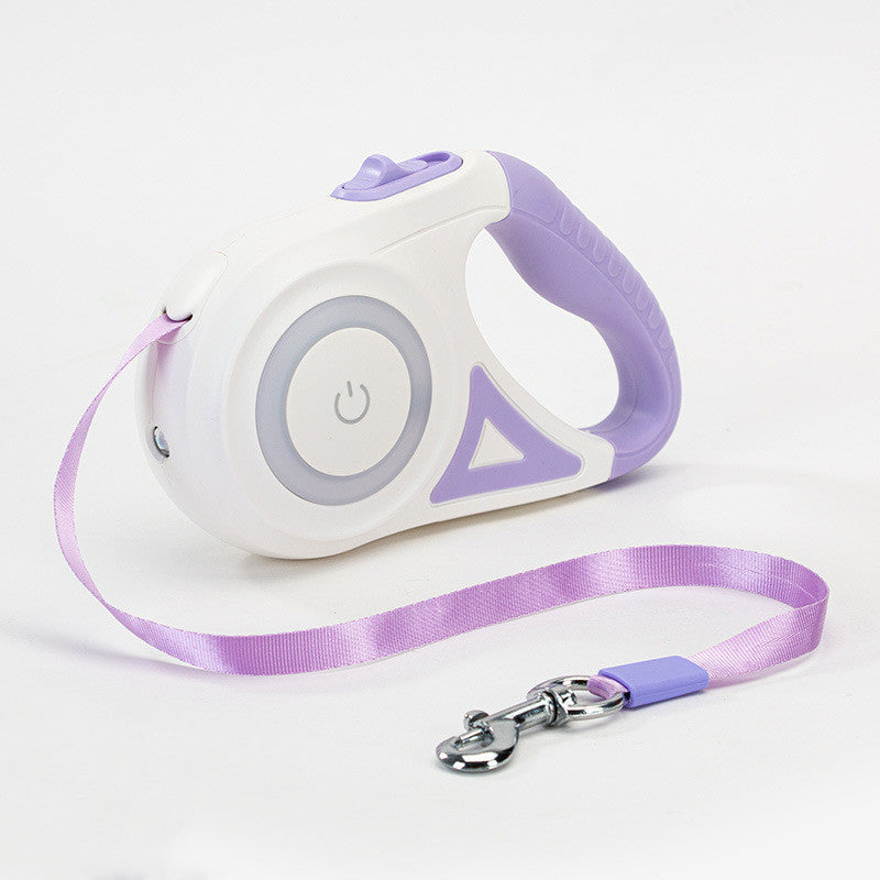 Retractable Dog Leash  And Dog Collar Spotlight