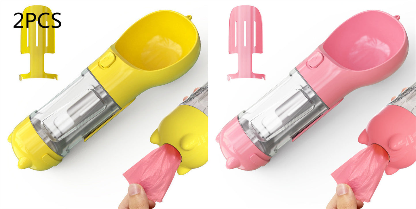 Portable Pet Outdoor Travel 3 In 1 Dog Water Bottle