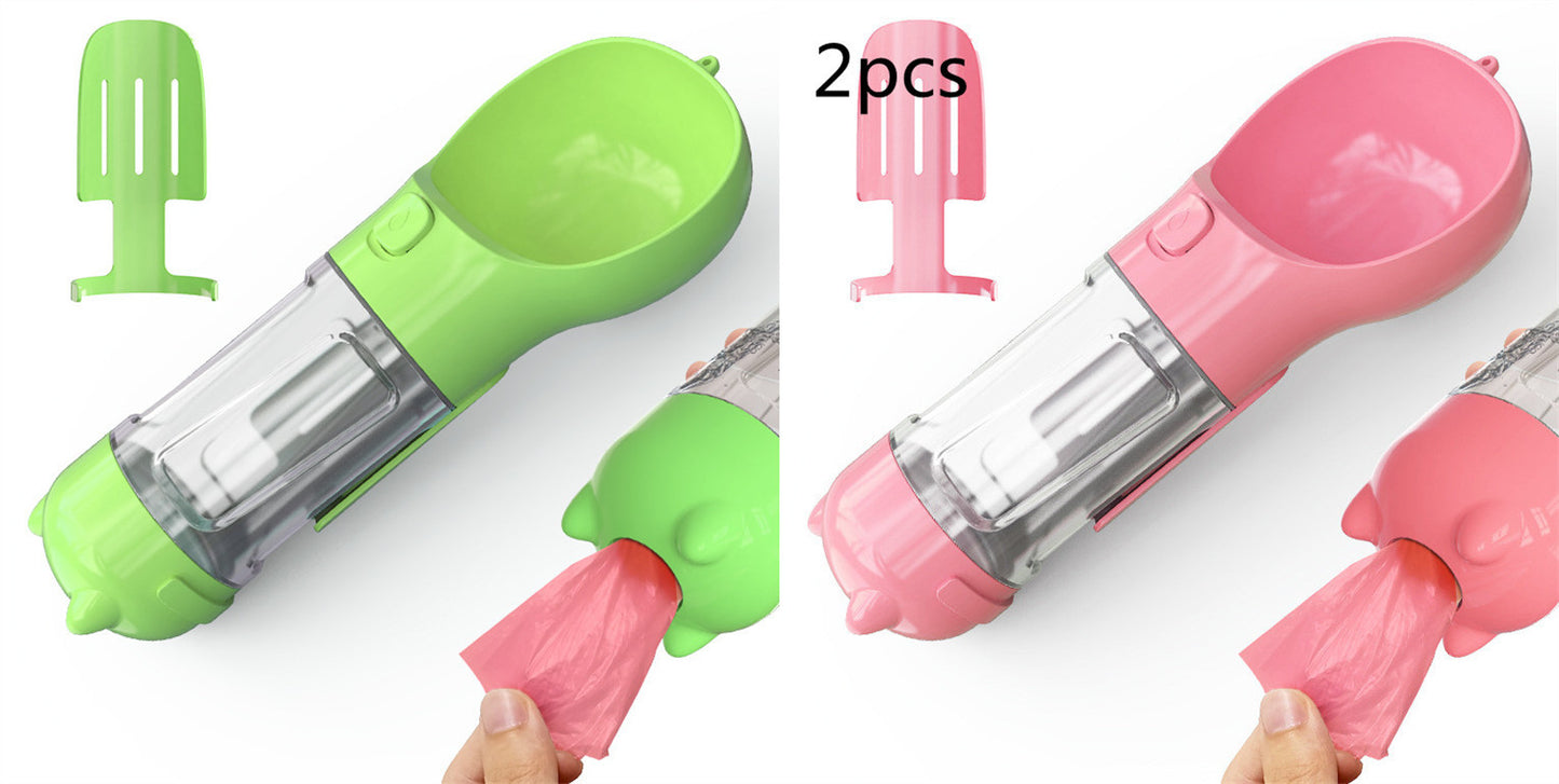 Portable Pet Outdoor Travel 3 In 1 Dog Water Bottle